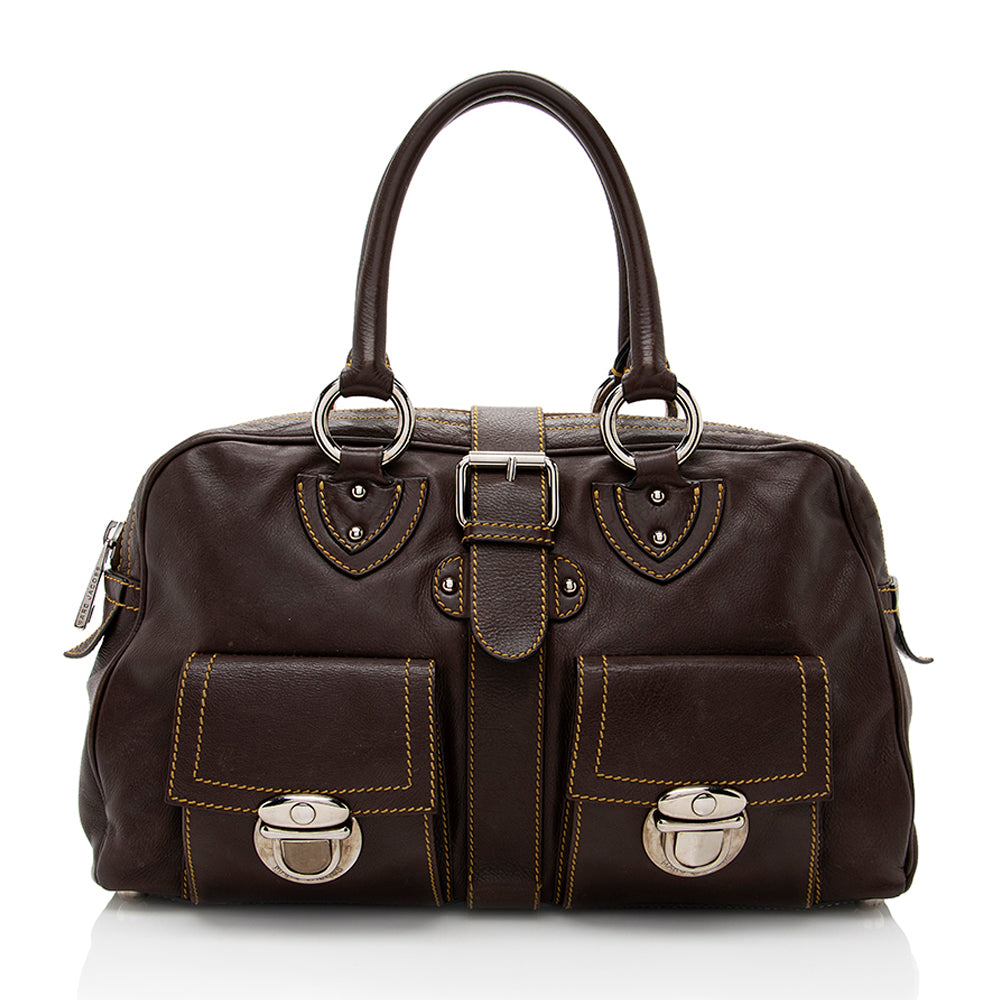 Marc Jacobs Leather Venetia Satchel - FINAL SALE (SHF-17674)
