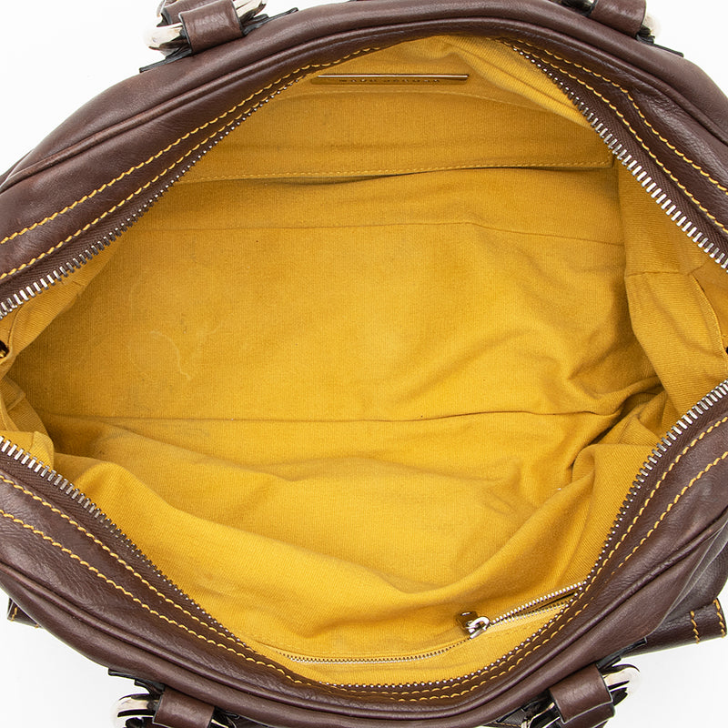 Marc Jacobs Leather Venetia Satchel - FINAL SALE (SHF-17674)