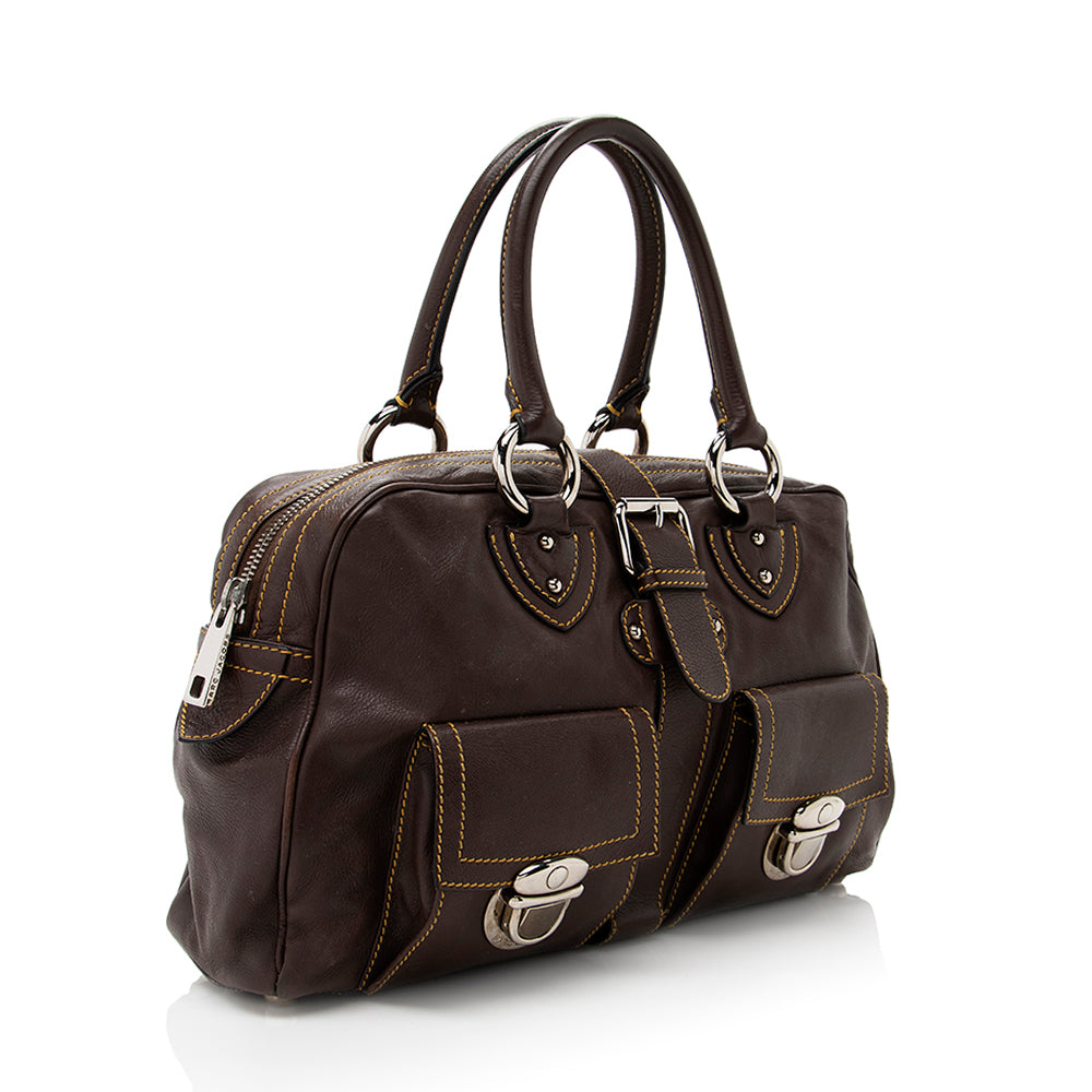 Marc Jacobs Leather Venetia Satchel - FINAL SALE (SHF-17674)