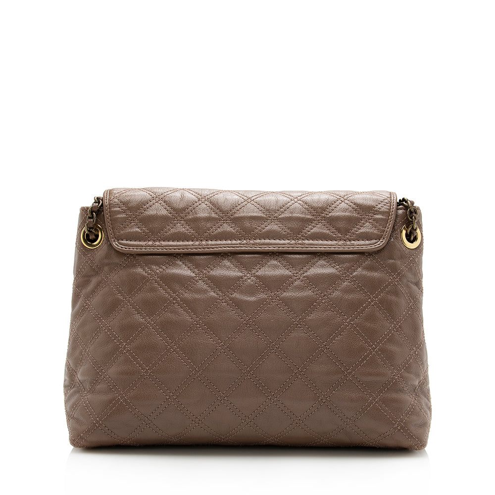 Marc Jacobs Quilted Leather Baroque Extra Large Single Shoulder Bag (SHF-15737)