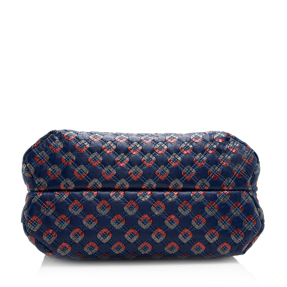 Marc Jacobs Quilted Leather Robert Jena Tote (SHF-21556)