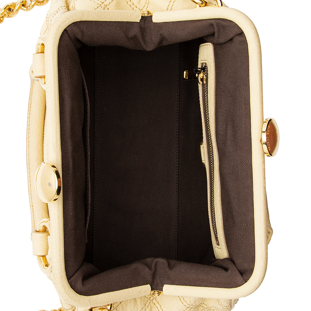 Marc Jacobs Quilted Leather Stam Satchel (SHF-19099)