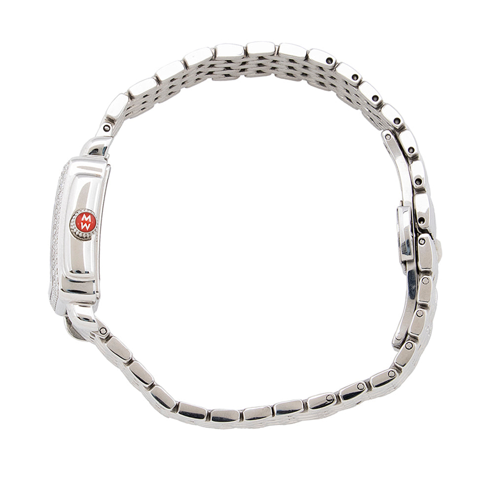 Michele Diamond Stainless Steel Deco Madison Mini Watch (SHF-20084)
