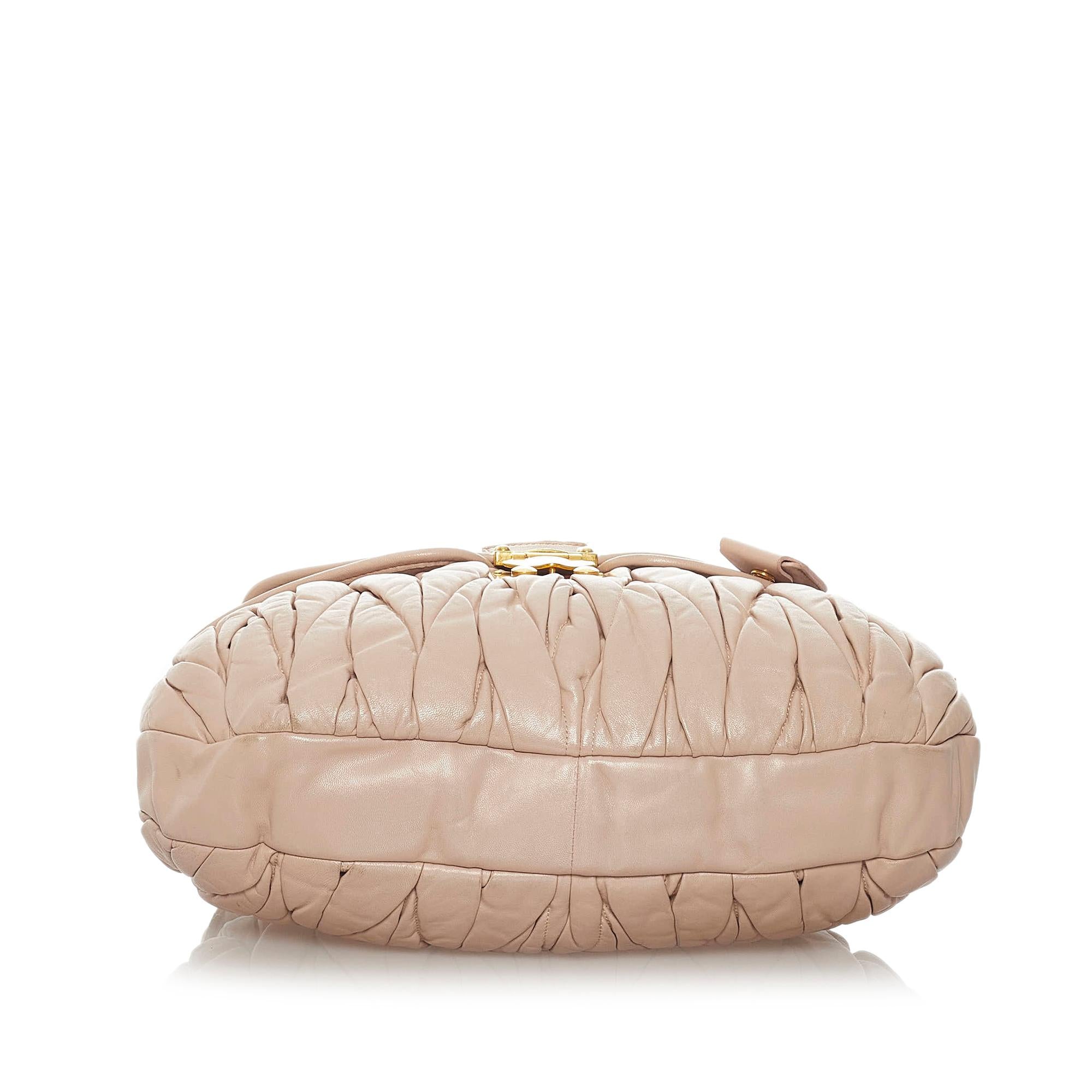 Miu Miu Coffer Leather Satchel (SHG-28285)