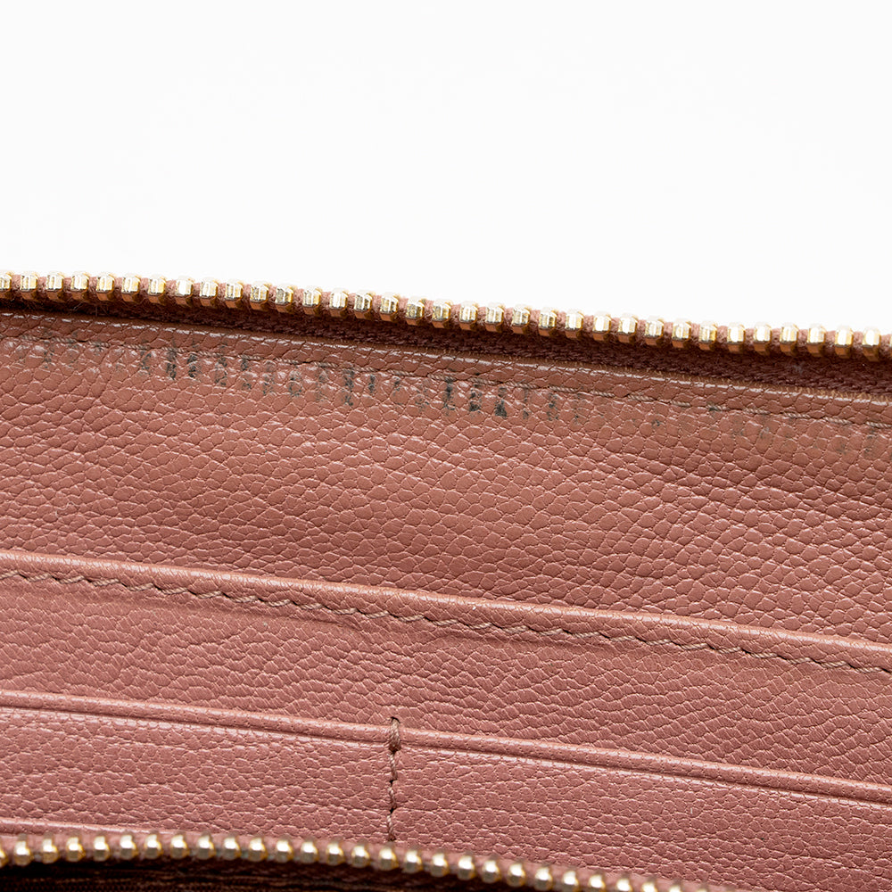 Miu Miu Leather Madras Foglio Zip Wallet - FINAL SALE (SHF-18960)