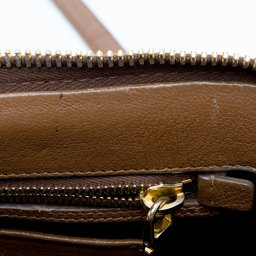 Miu Miu Leather Madras Satchel (SHF-17385)