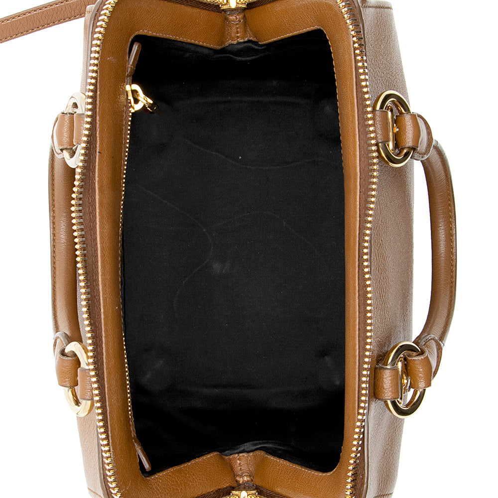 Miu Miu Leather Madras Satchel (SHF-17385)