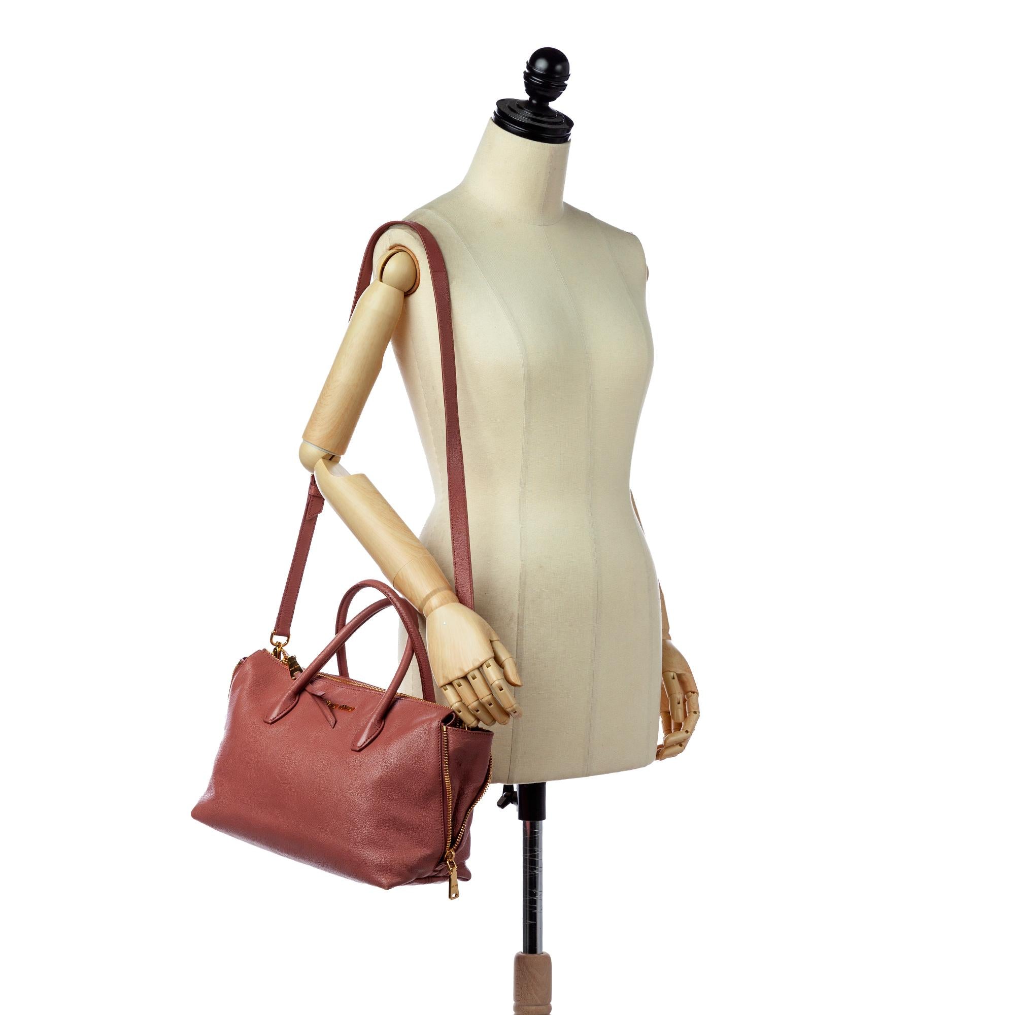 Miu Miu Leather Satchel (SHG-26359)