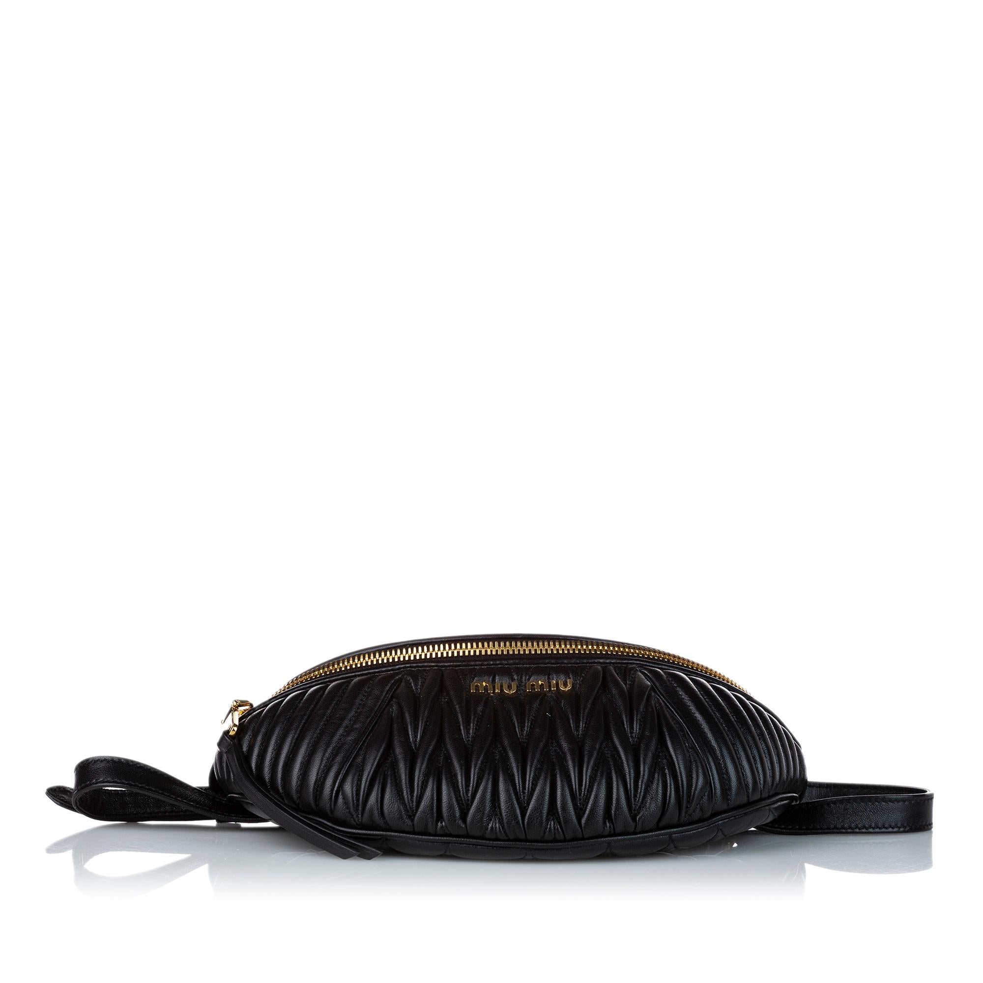 Miu Miu Matelasse Belt Bag (SHG-30575)