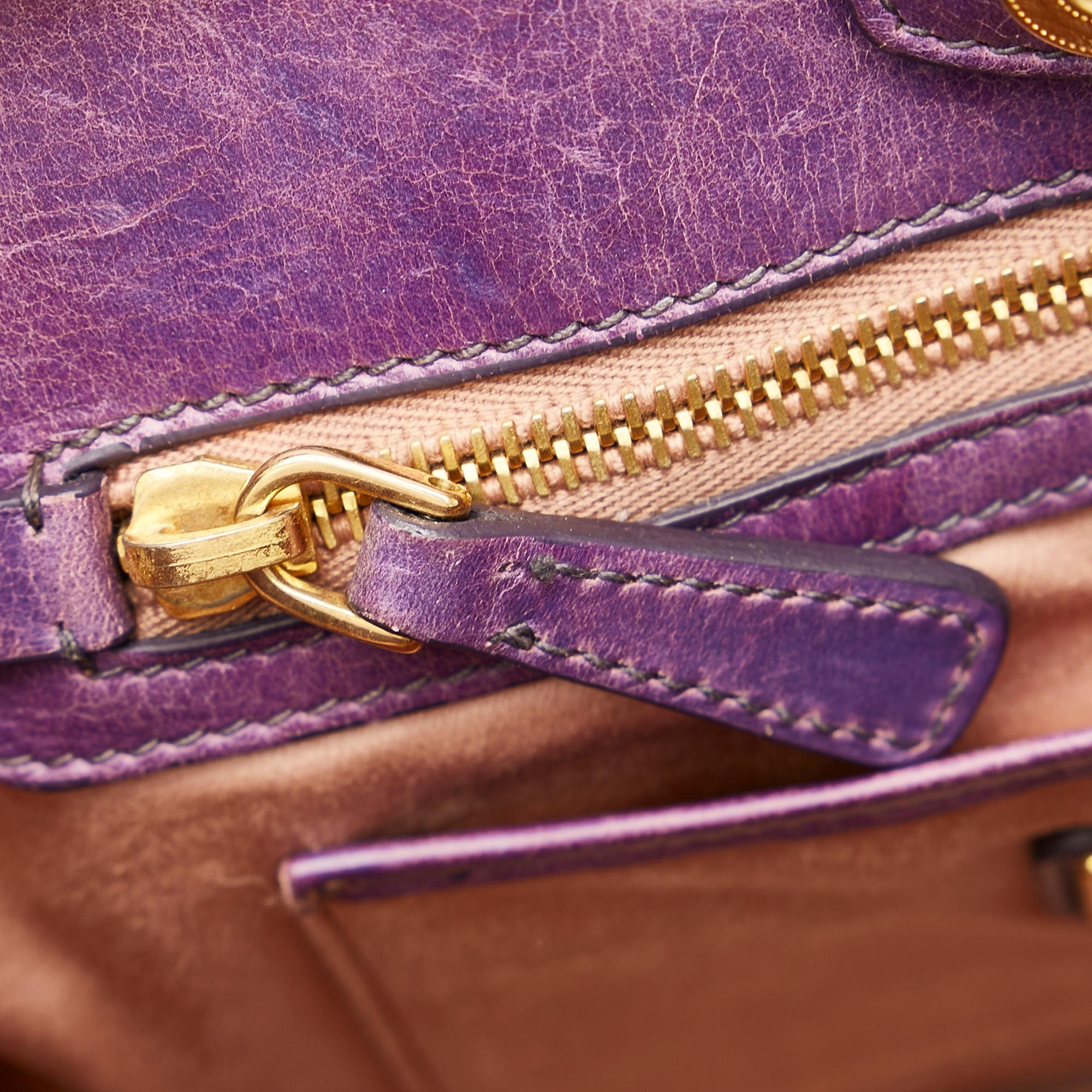 Miu Miu Matelasse Leather Satchel (SHG-24654)