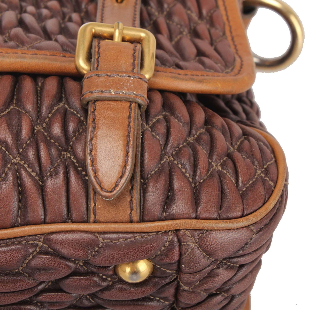 Miu Miu Matelasse Leather Satchel (SHG-29953)
