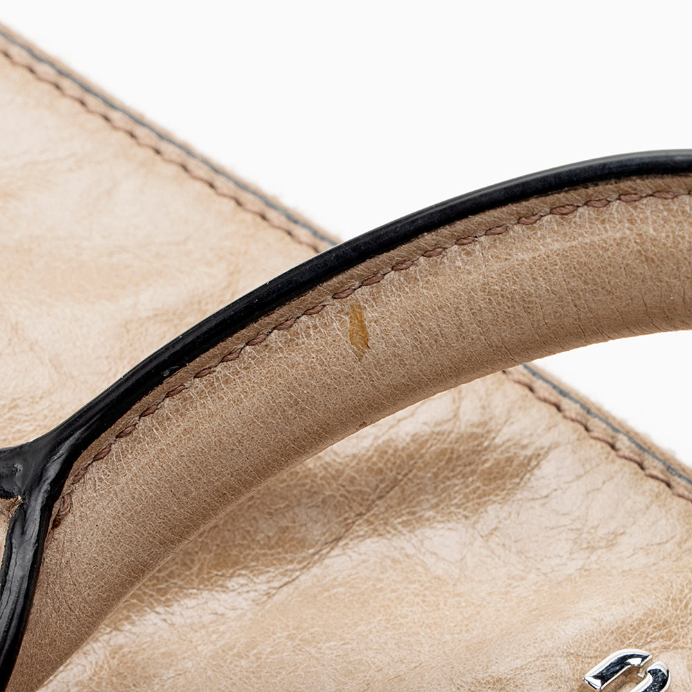 Miu Miu Vitello Lux Large Bow Satchel - FINAL SALE (SHF-17657)