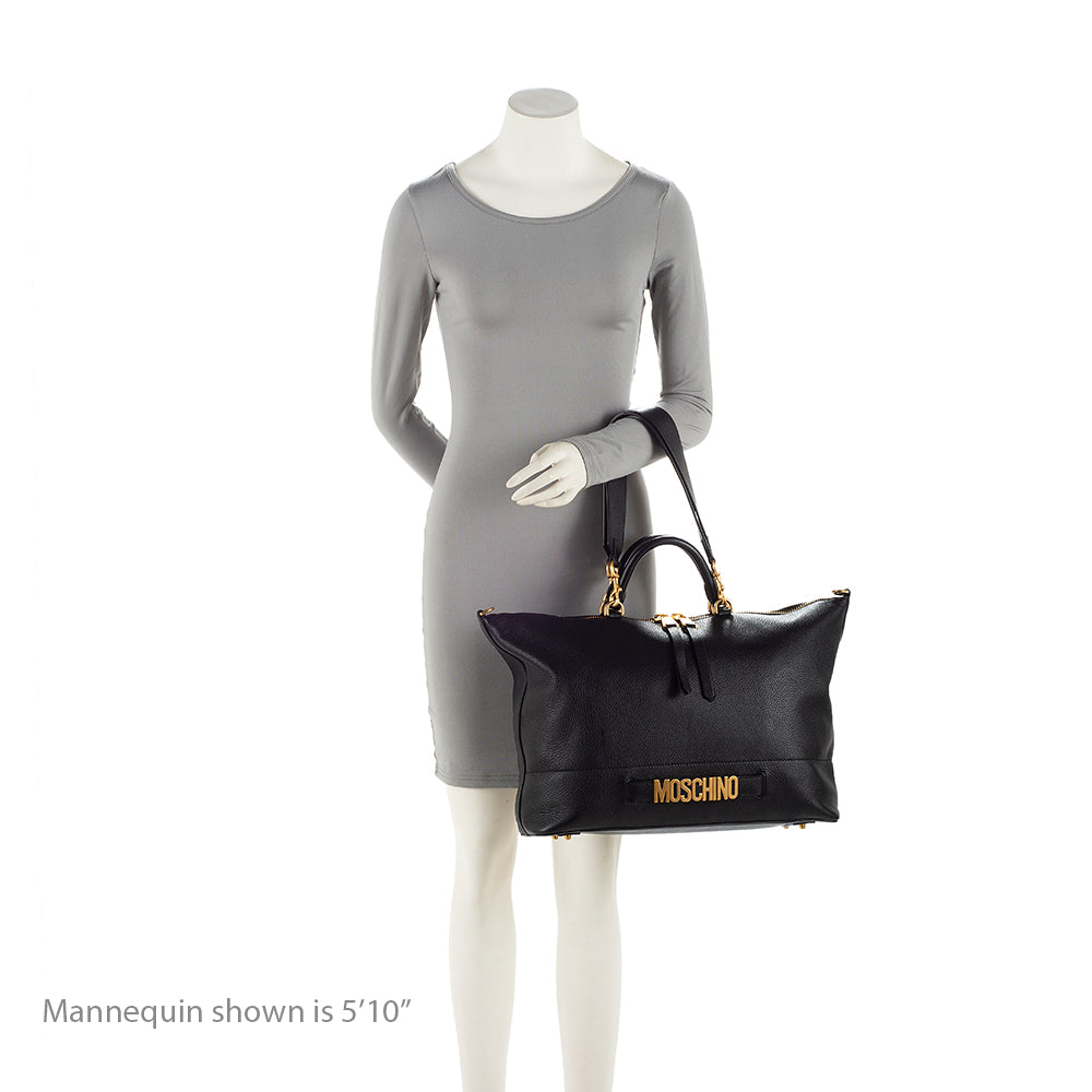 Moschino Leather Logo Tote (SHF-21152)