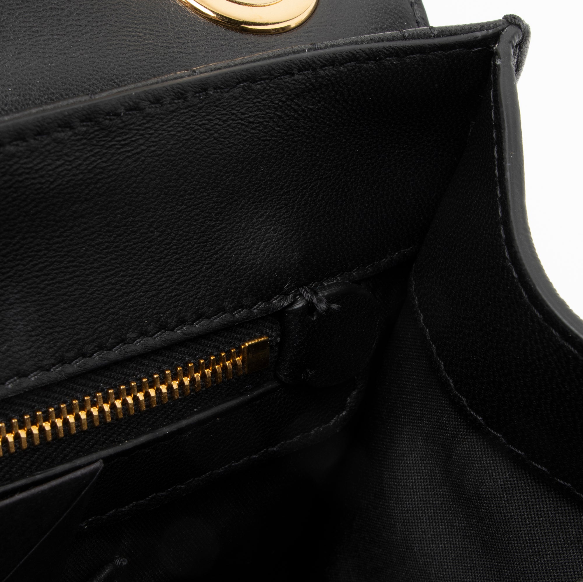 Moschino Monogram Quilted Leather M Logo Medium Chain Bag (SHF-23408)
