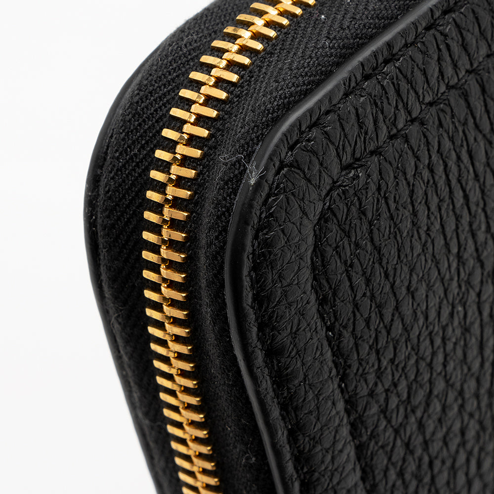 Moschino Pebbled Leather Logo Wallet (SHF-20384)