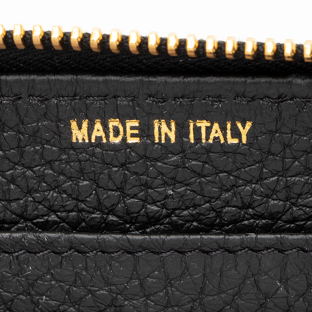 Moschino Pebbled Leather Logo Wallet (SHF-20384)