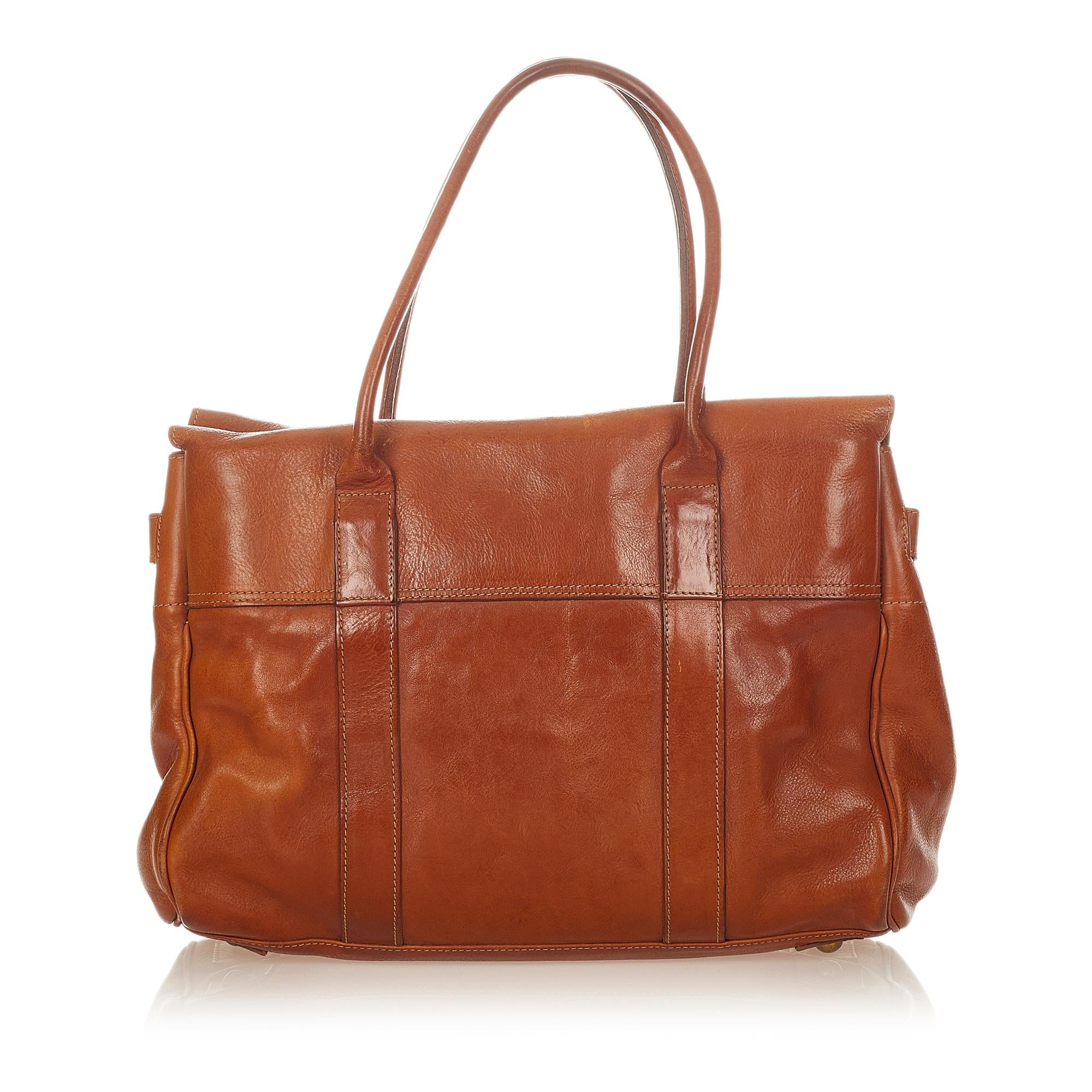 Mulberry Bayswater Leather Tote Bag (SHG-26399)