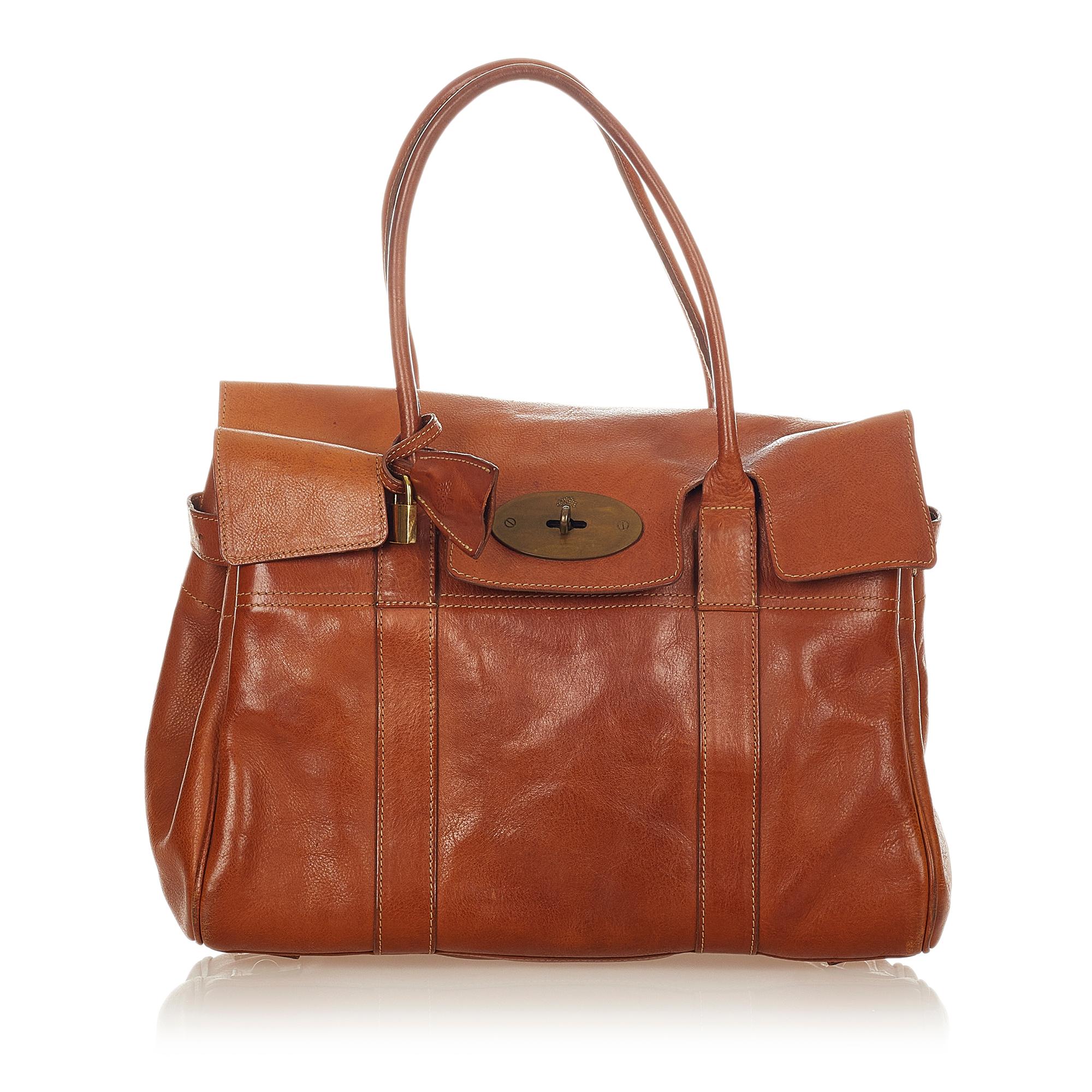Mulberry Bayswater Leather Tote Bag (SHG-26399)