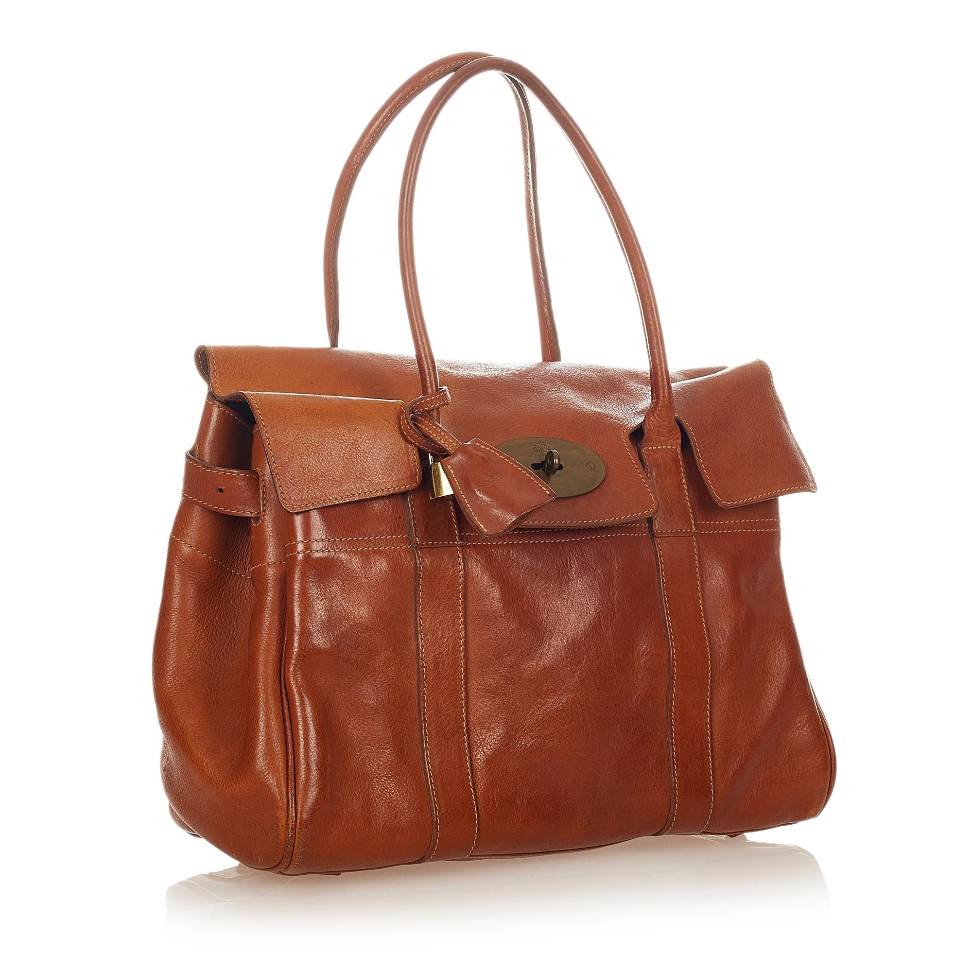 Mulberry Bayswater Leather Tote Bag (SHG-26399)