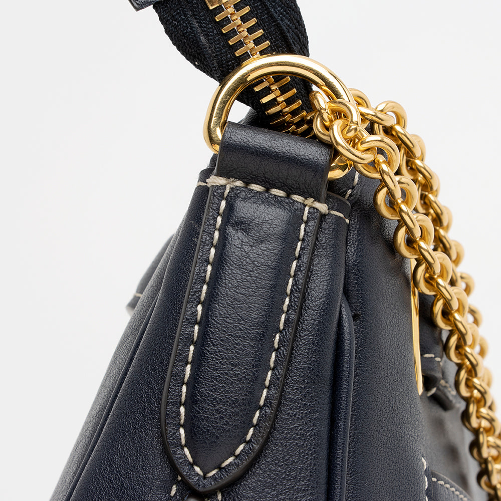 Mulberry Calfskin Brockwell Shoulder Bag (SHF-22032)