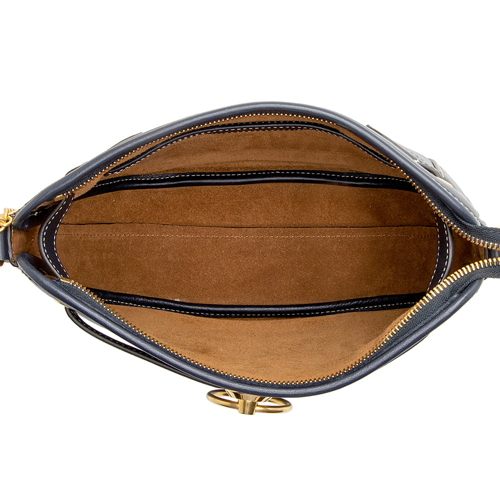 Mulberry Calfskin Brockwell Shoulder Bag (SHF-22032)