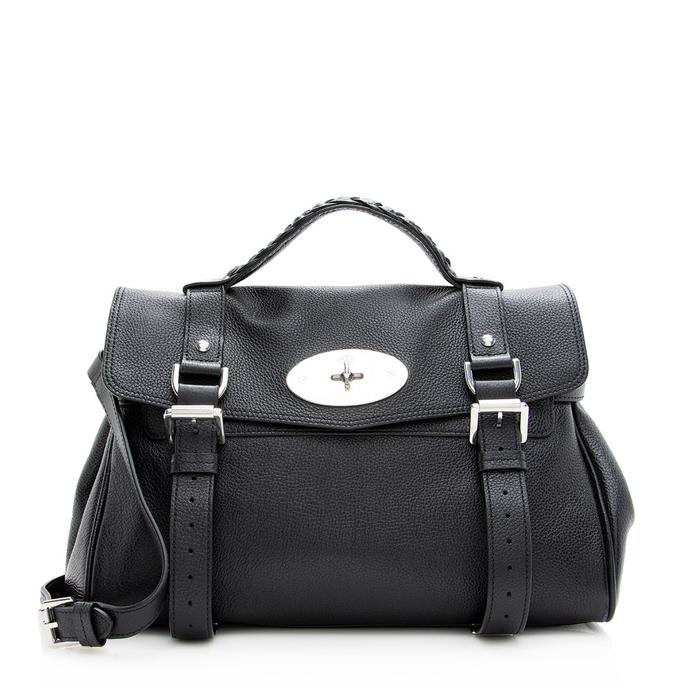 Mulberry Leather Alexa Satchel (SHF-19695)