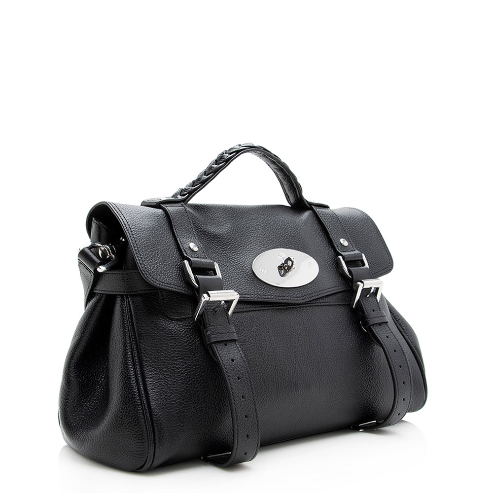 Mulberry Leather Alexa Satchel (SHF-19695)