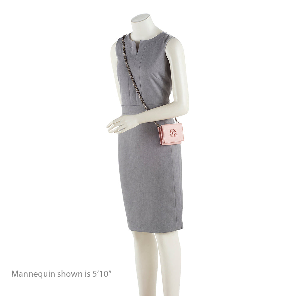 Off-White Leather Arrows-Plaque Crossbody Bag (SHF-18270)