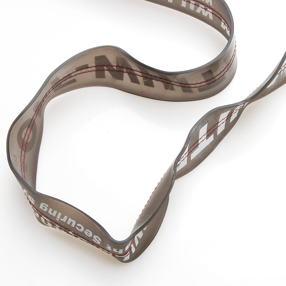 Off-White Leather Binder Clip Shoulder Bag (SHF-20660)