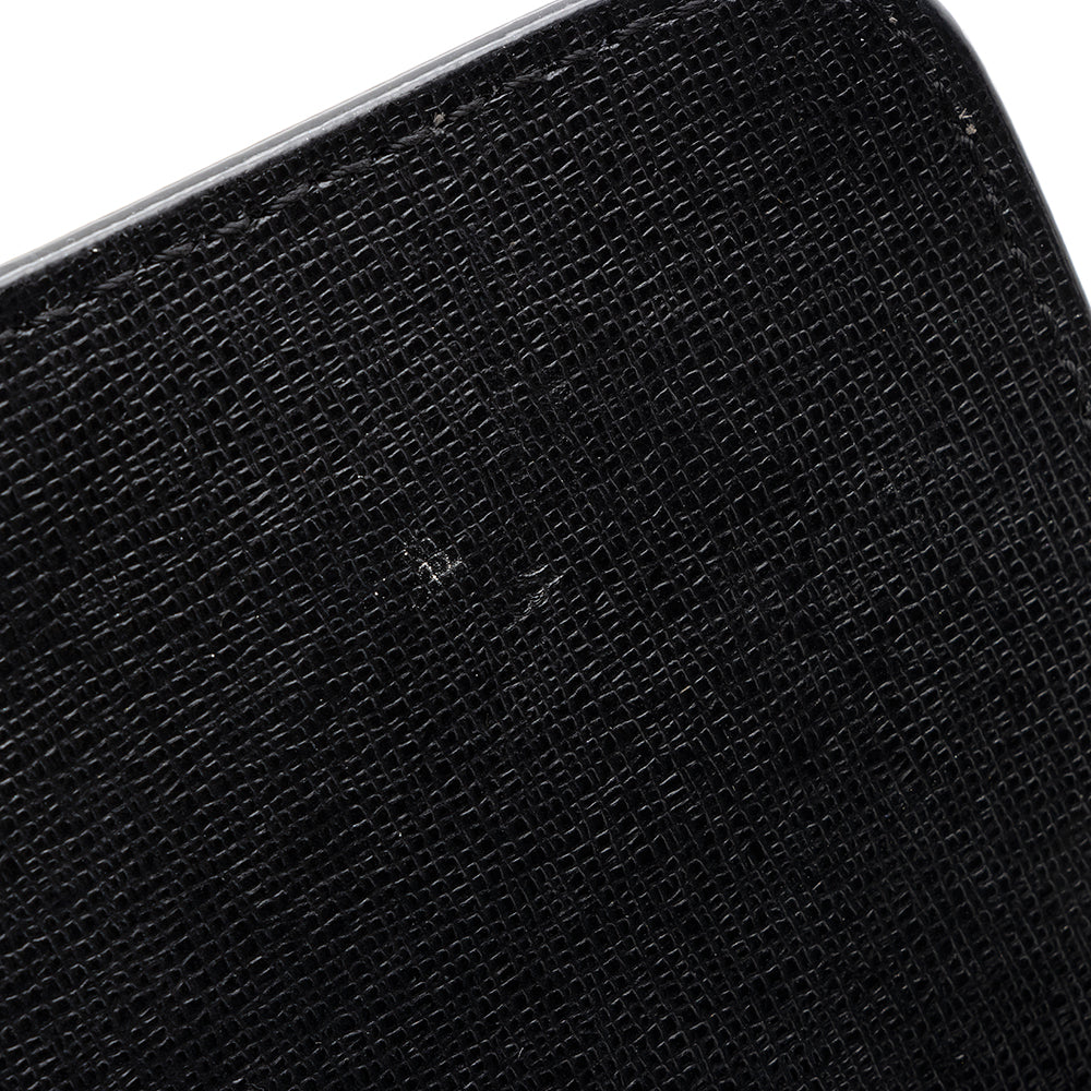 Off-White Leather Binder Clip Shoulder Bag (SHF-20660)