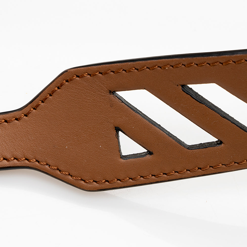 Off-White Leather Boxy Shoulder Bag (SHF-14858)