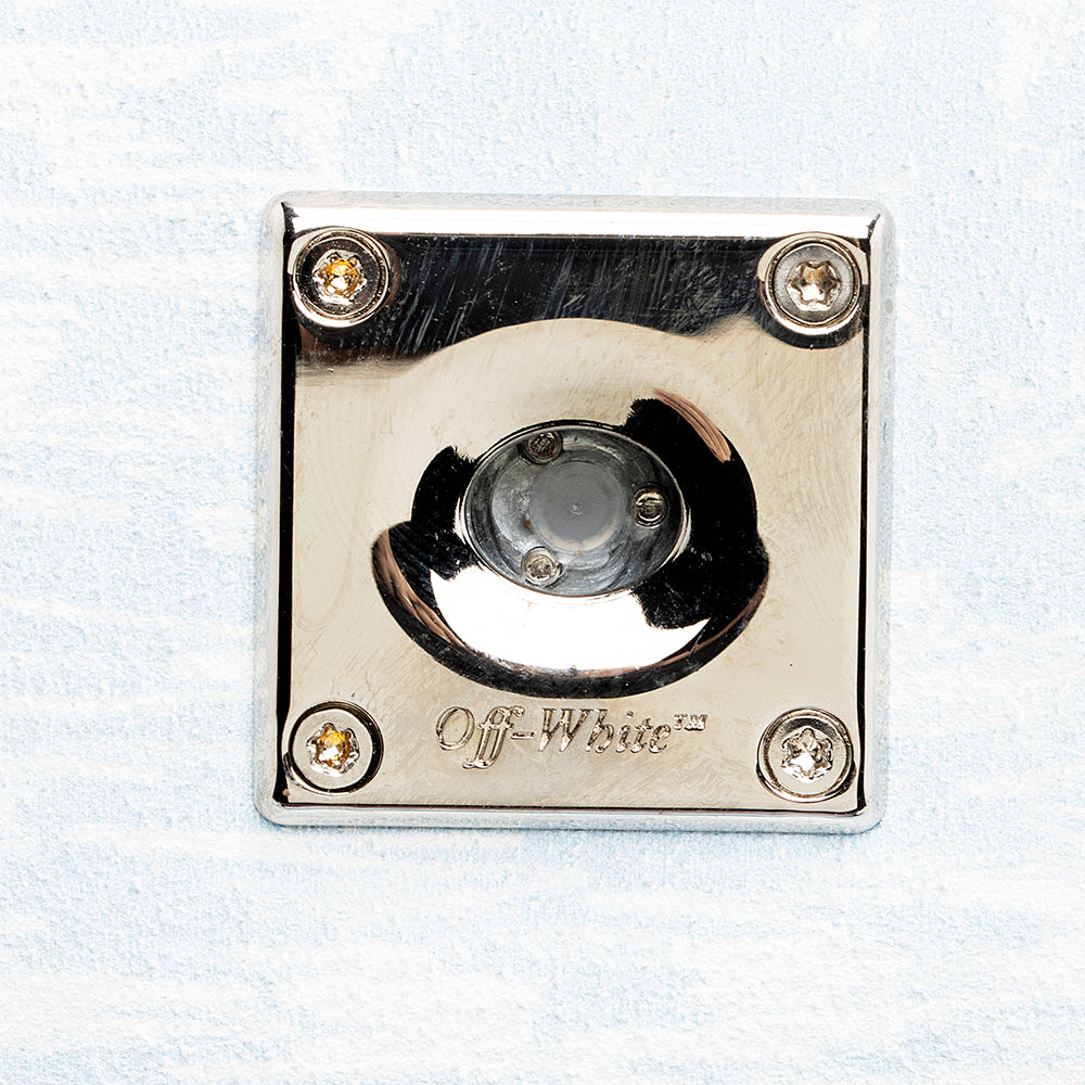 Off-White Suede Blue Waves 2.8 Jitney Bag (SHF-18565)