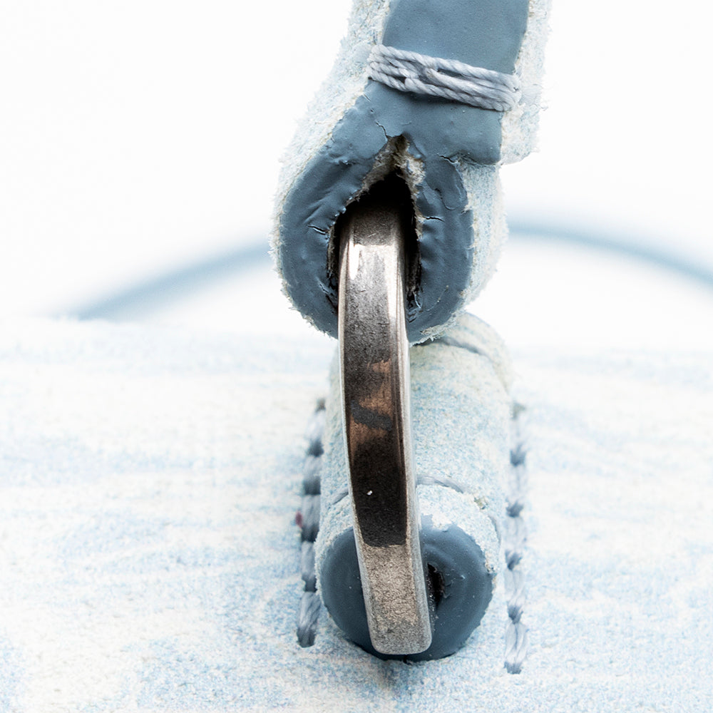 Off-White Suede Blue Waves 2.8 Jitney Bag (SHF-18565)