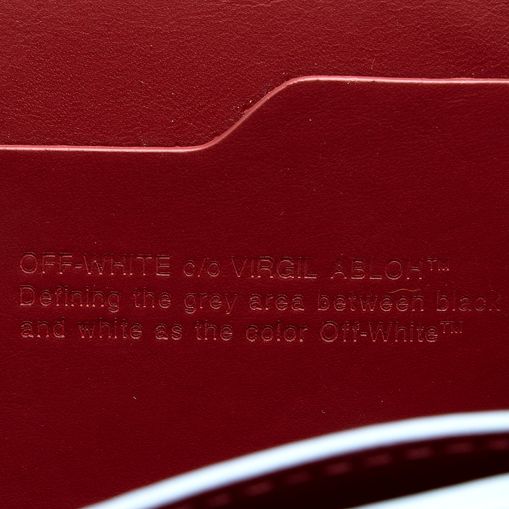 Off-White Suede Blue Waves 2.8 Jitney Bag (SHF-18565)