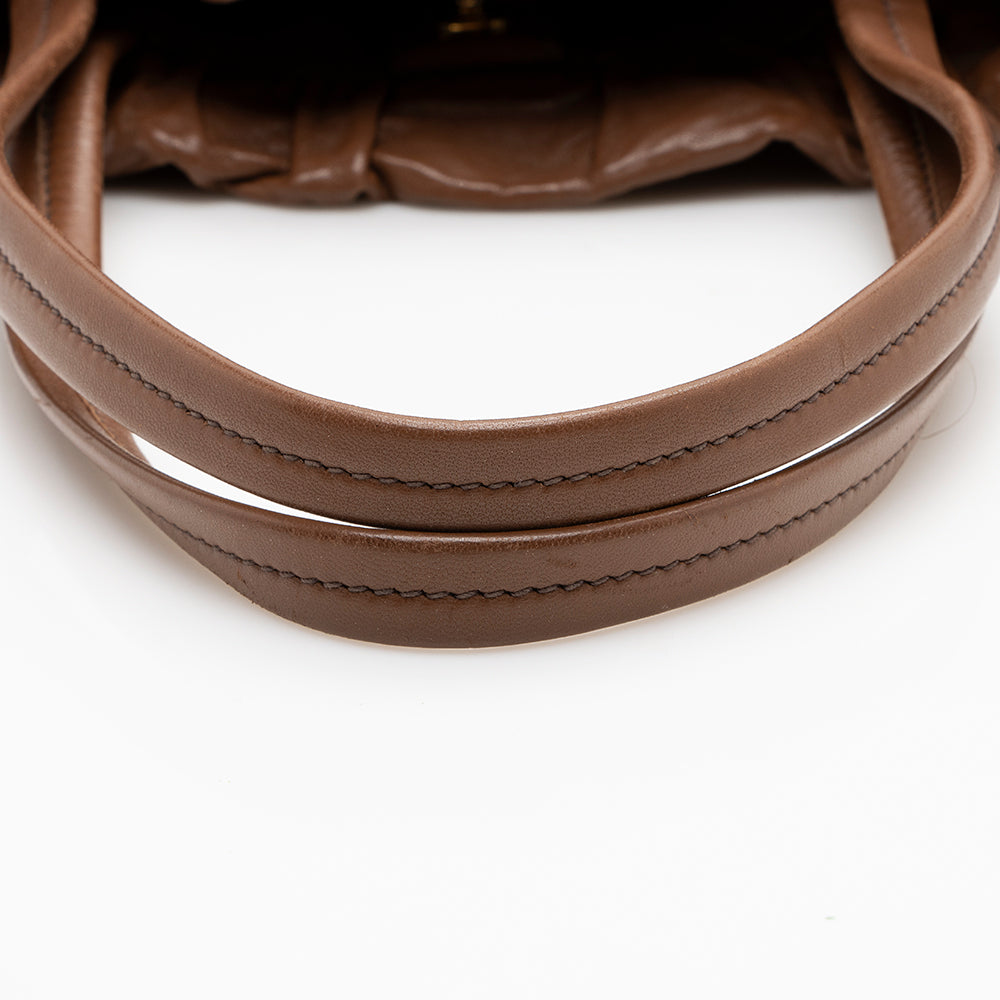 Prada Nappa Antique Bow Satchel - FINAL SALE (SHF-15430)