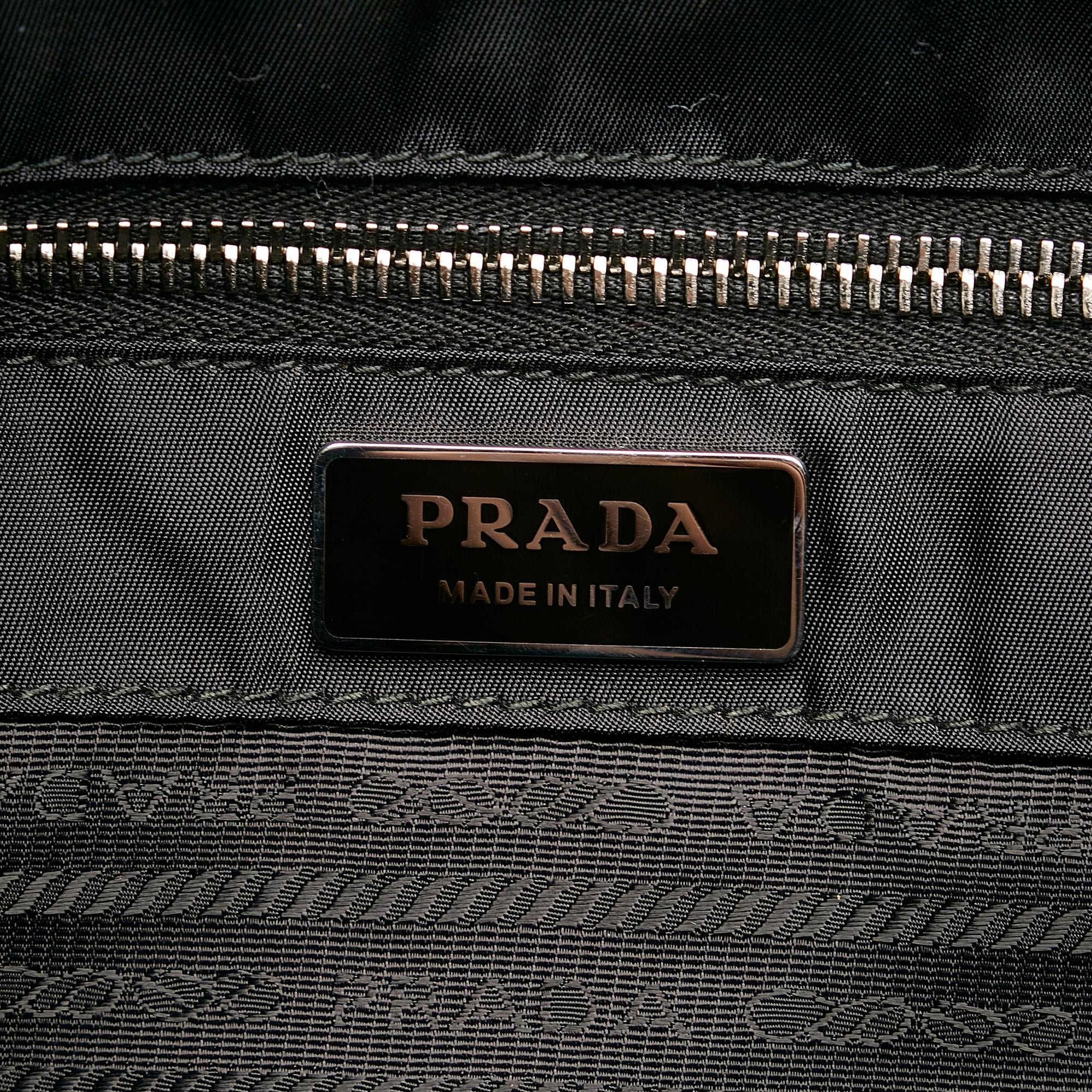 Prada Belted Logo Tessuto Tote (SHG-36567)