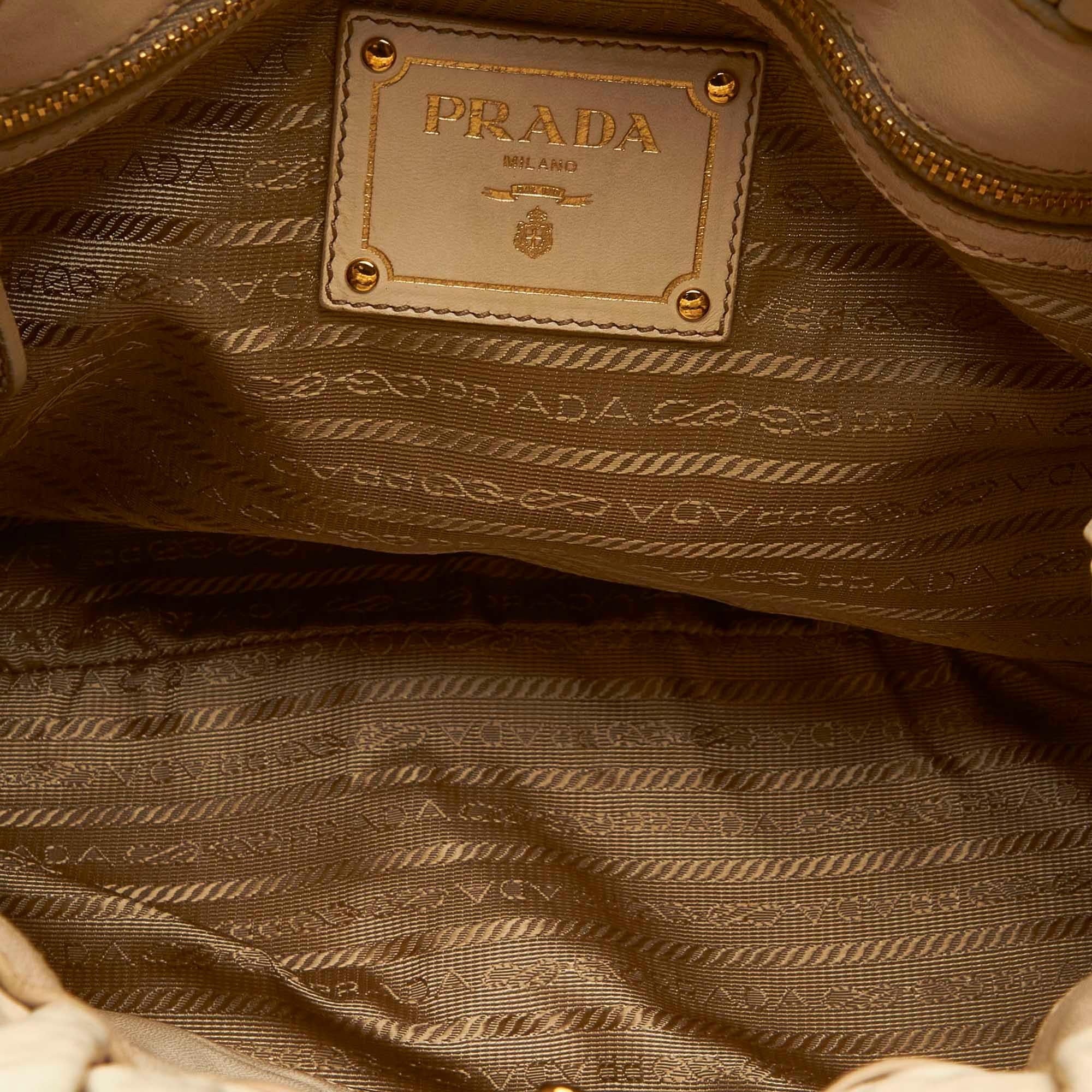 Prada Bow Leather Satchel (SHG-19627)