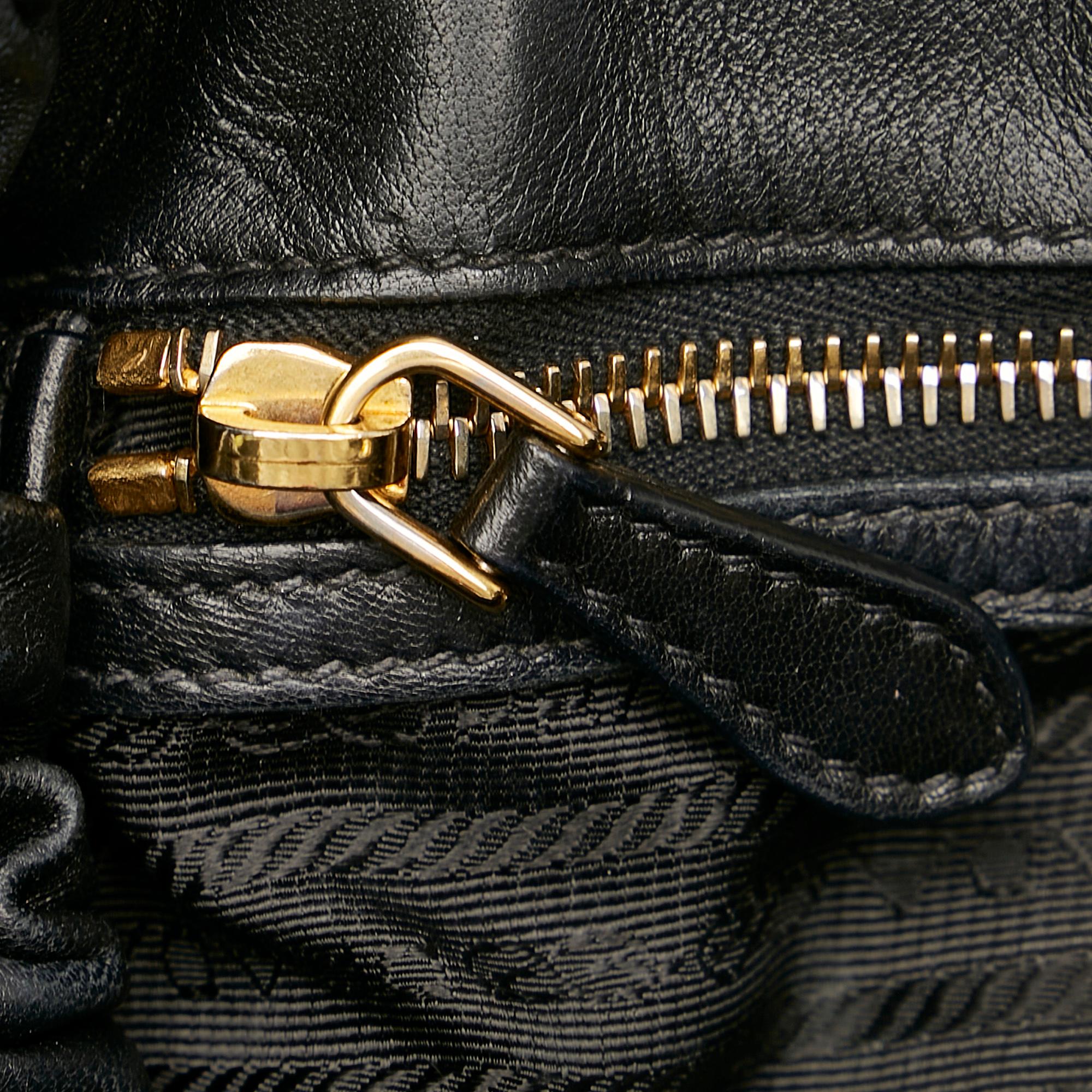 Prada Bow Leather Satchel (SHG-31911)