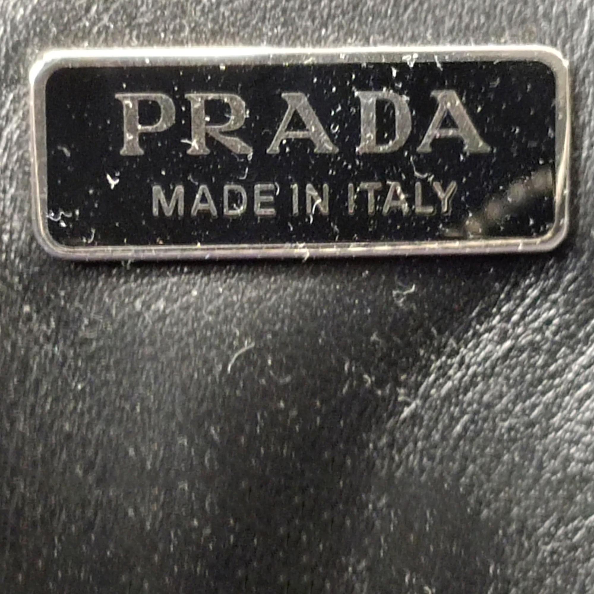 Prada Brushed Leather Mini Pouch (SHG-H9DBDu)