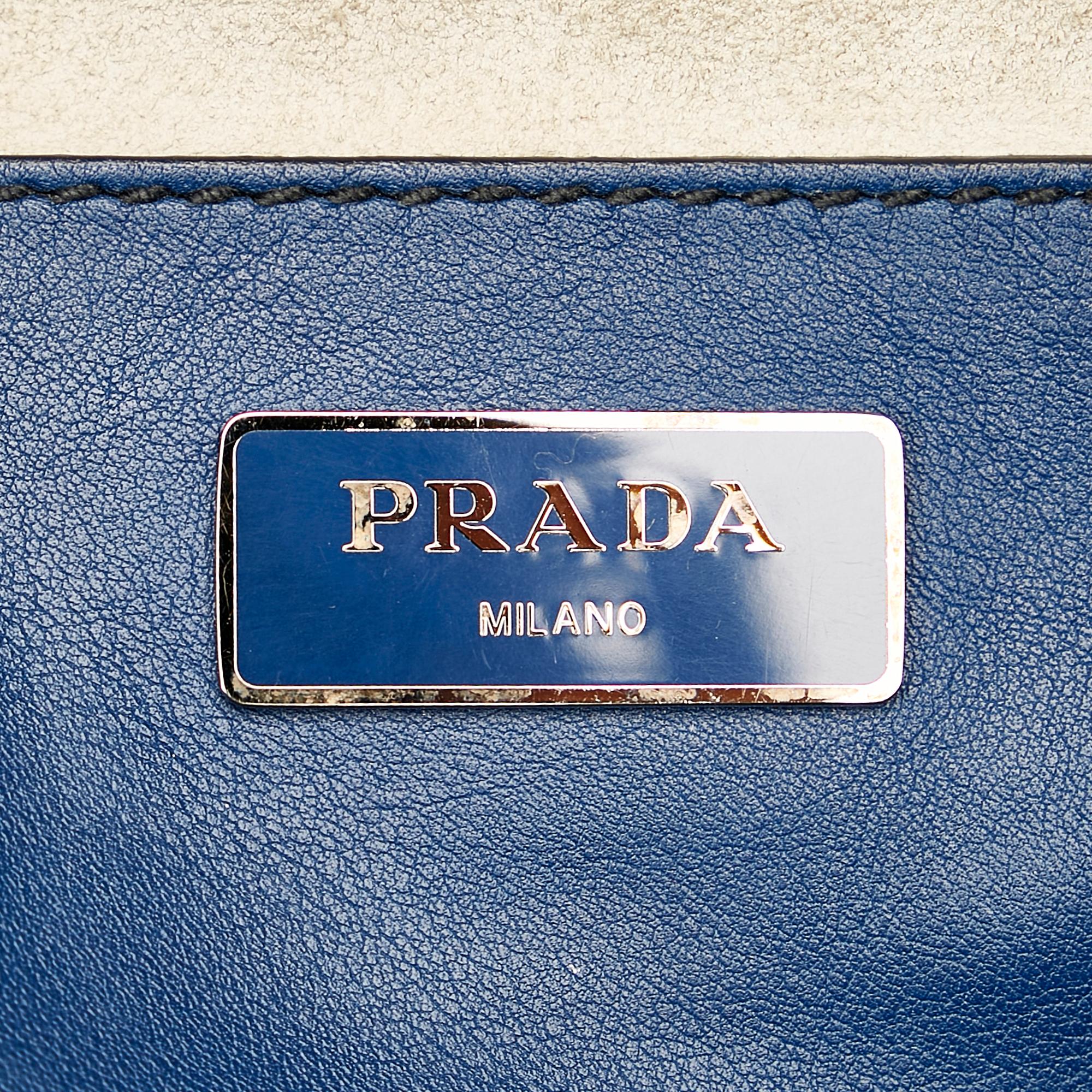 Prada Caflskin Stitched Tote Bag (SHG-31935)