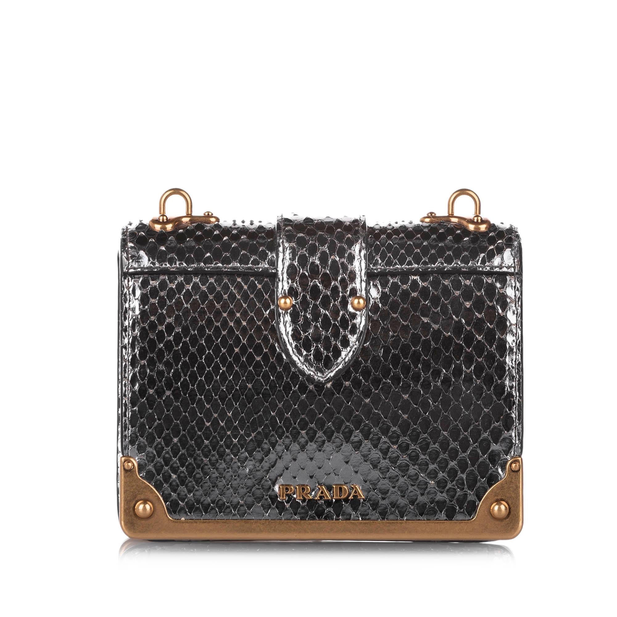 Prada Cahier Leather Crossbody Bag (SHG-32339)