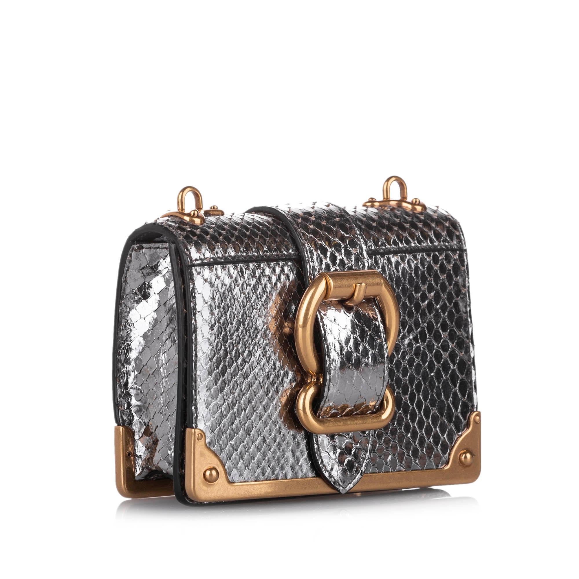 Prada Cahier Leather Crossbody Bag (SHG-32339)