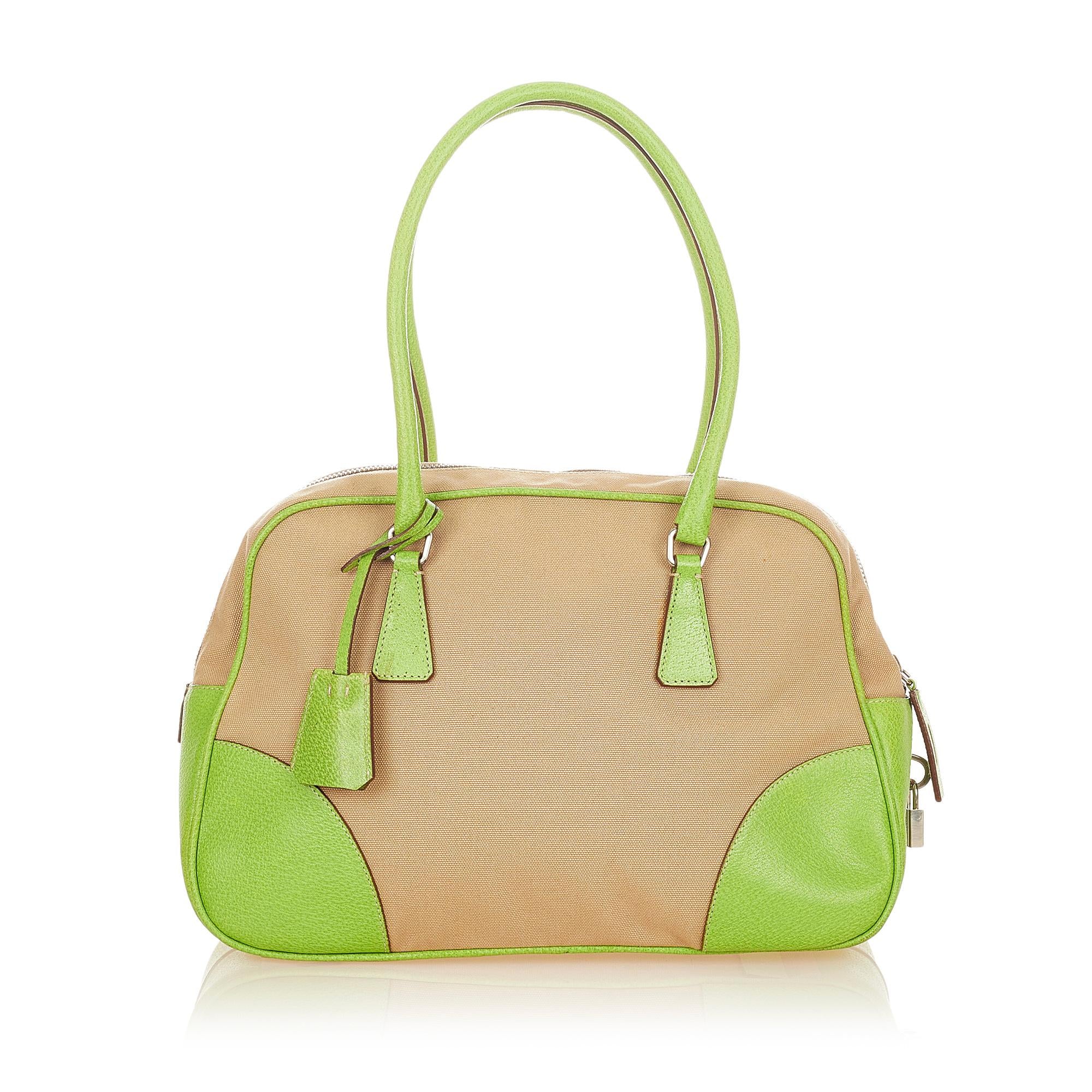 Prada Canapa Bauletto Handbag (SHG-36699)