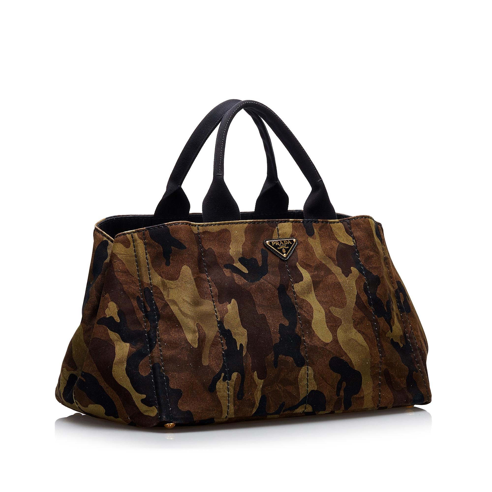 Prada Canapa Camouflage Tote Bag (SHG-9fv1Tl)