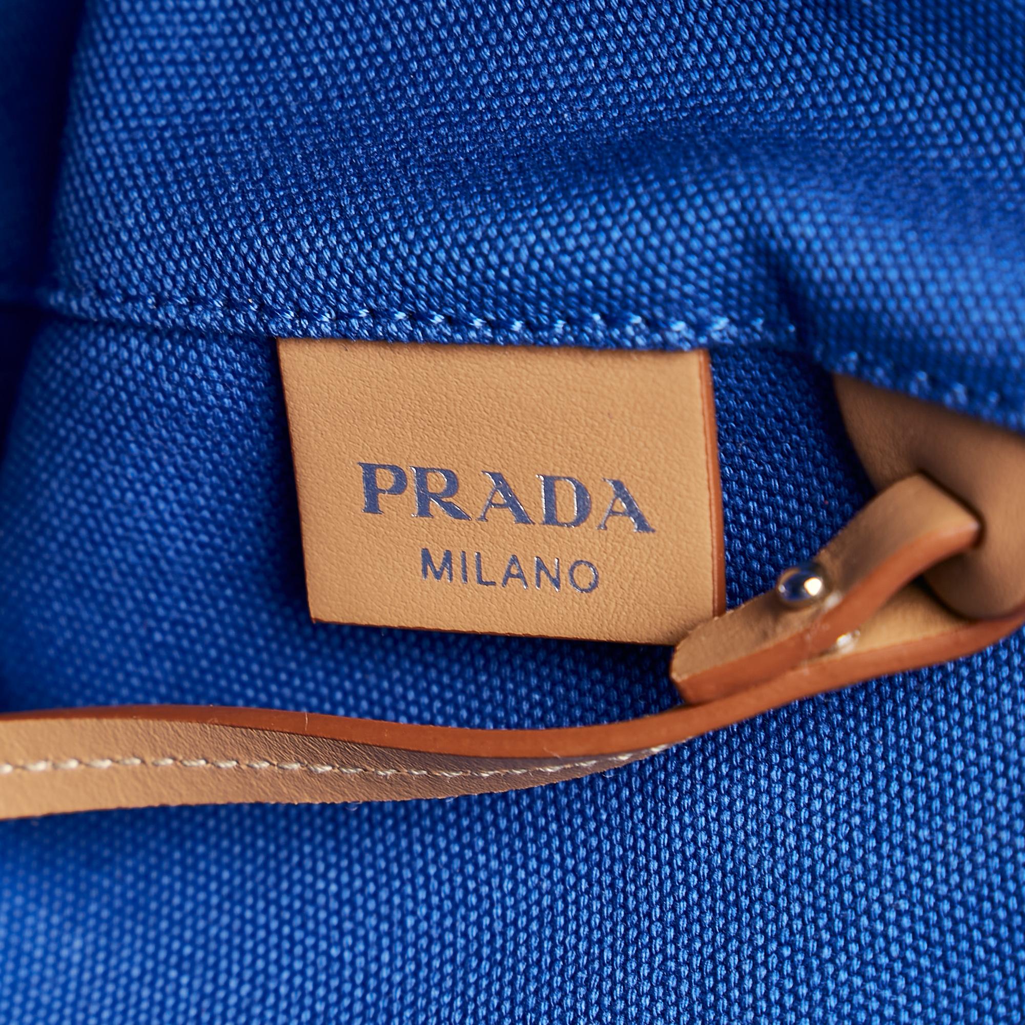 Prada Canapa Convertible Shopping Tote with pouch (SHG-36804)