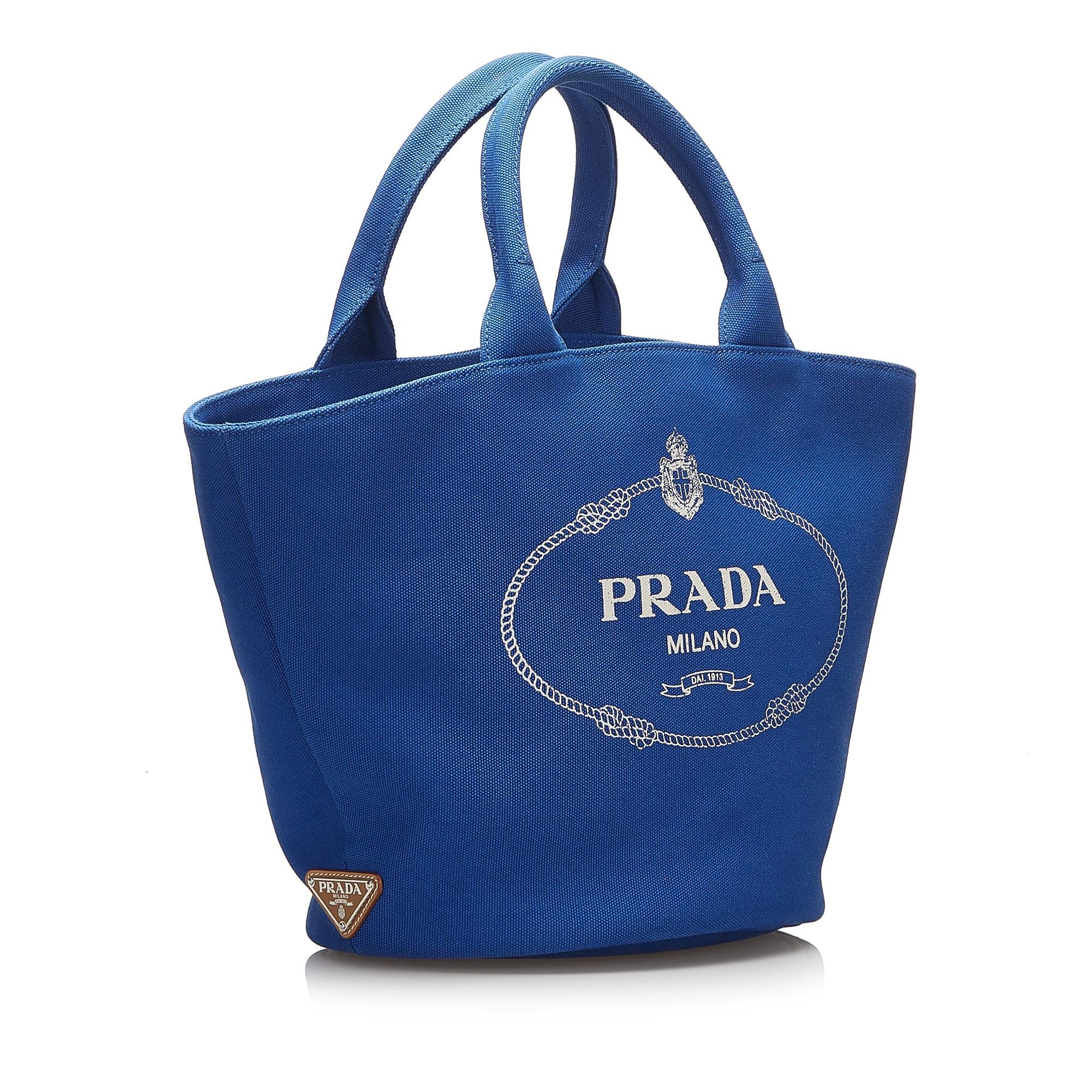 Prada Canapa Convertible Shopping Tote with pouch (SHG-36804)