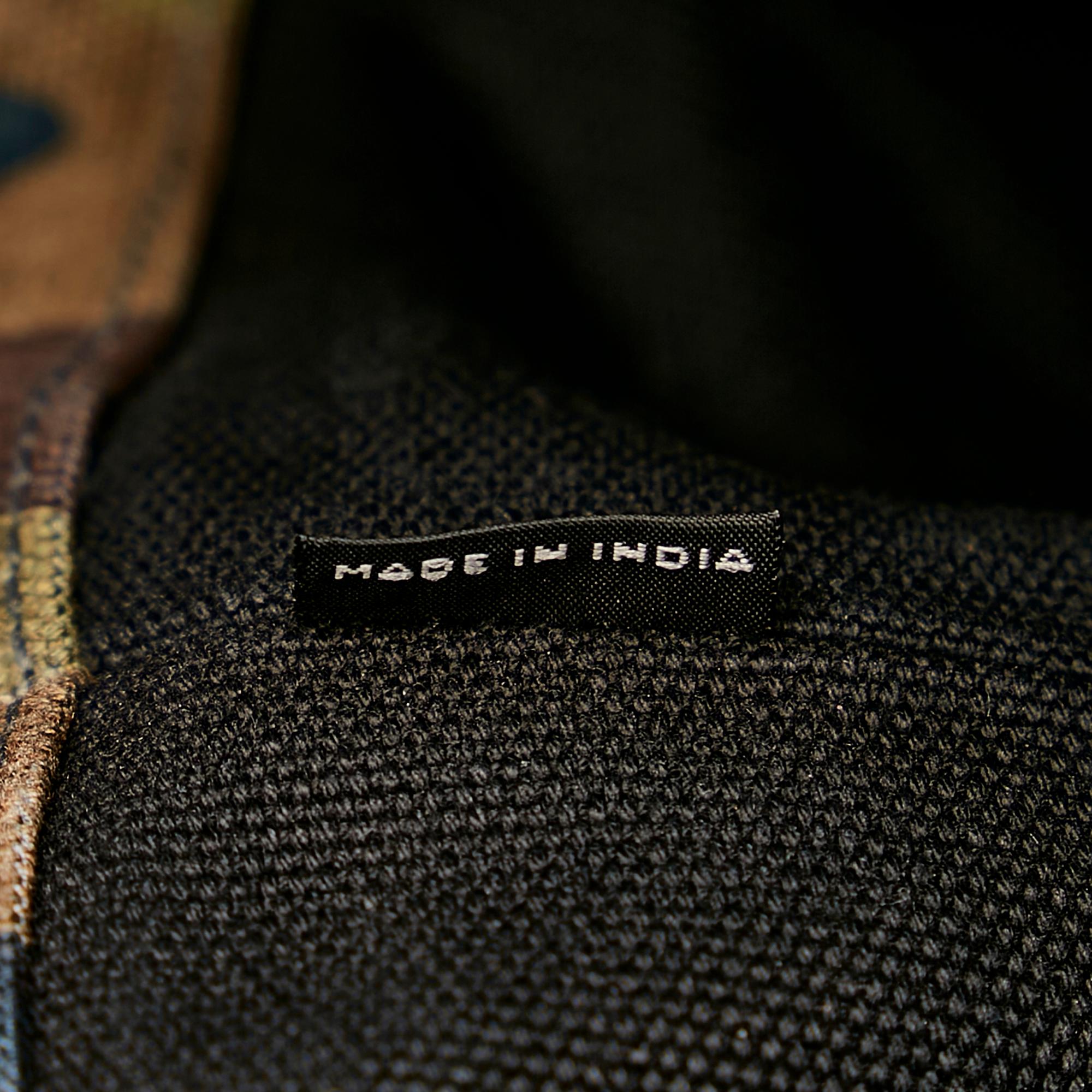 Prada Canapa Logo Camouflage Canvas Satchel (SHG-24696)