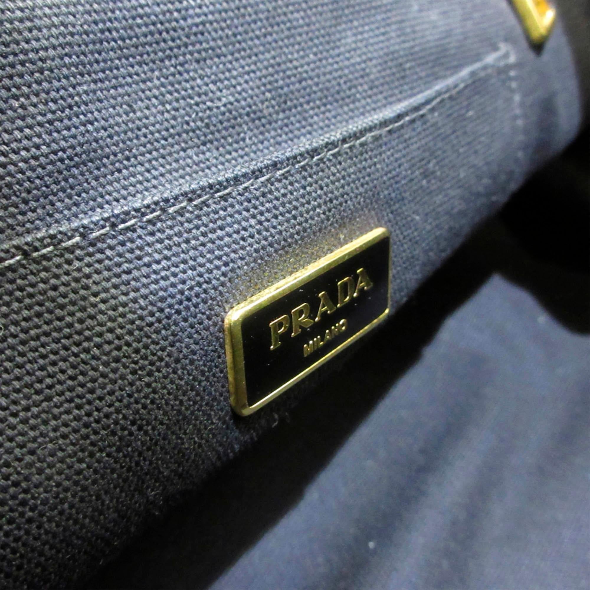 Prada Canapa Logo Camouflage Canvas Tote Bag (SHG-32283)