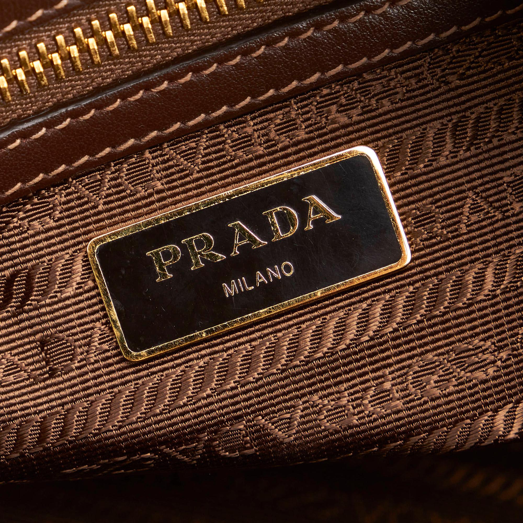 Prada Canapa Logo Canvas Boston Bag (SHG-31446)