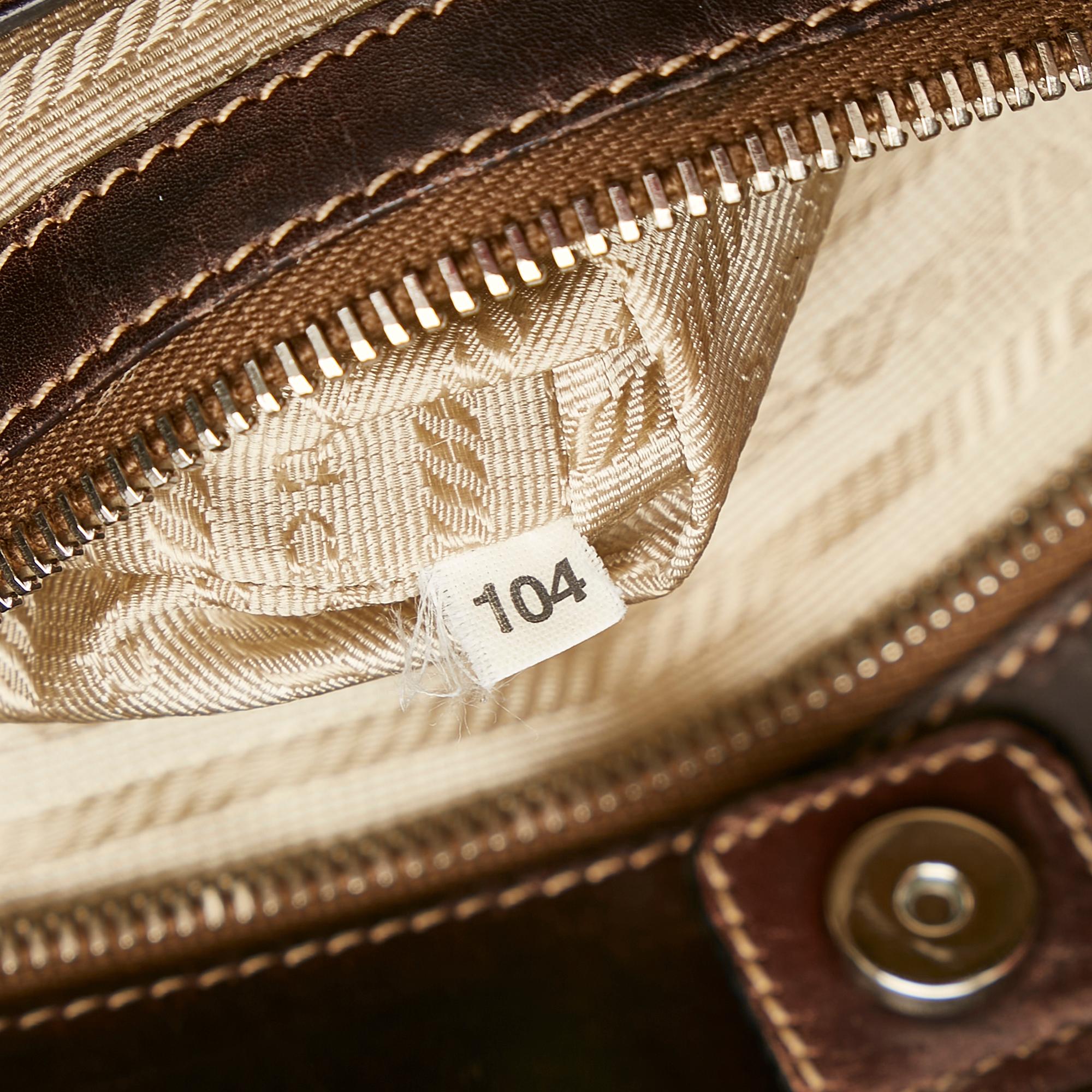 Prada Canapa Logo Canvas Satchel (SHG-24468)